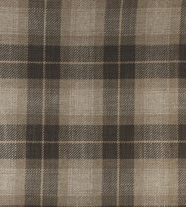 Kintyre Check Fabric by Ian Mankin Brown Kintyre Check Fabric by Ian Mankin Brown