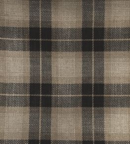 Kintyre Check Fabric by Ian Mankin Charcoal Kintyre Check Fabric by Ian Mankin Charcoal
