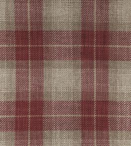 Kintyre Check Fabric by Ian Mankin Peony Kintyre Check Fabric by Ian Mankin Peony