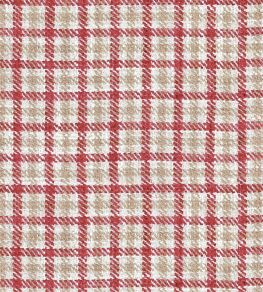 Nairn Check Fabric by Ian Mankin Peony Nairn Check Fabric by Ian Mankin Peony