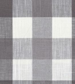 Oban Check Fabric by Ian Mankin Grey