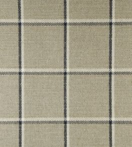 Skye Check Fabric by Ian Mankin Charcoal