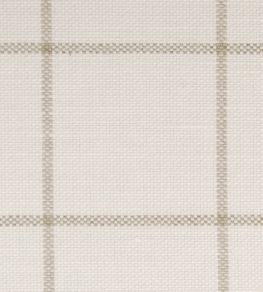 Skye Check Fabric by Ian Mankin Flax Skye Check Fabric by Ian Mankin Flax