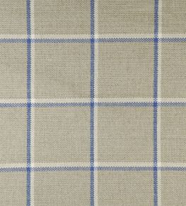 Skye Check Fabric by Ian Mankin Indigo Skye Check Fabric by Ian Mankin Indigo
