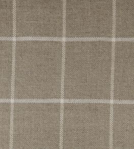 Skye Check Fabric by Ian Mankin Oatmeal