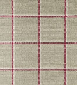 Skye Check Fabric by Ian Mankin Peony Skye Check Fabric by Ian Mankin Peony