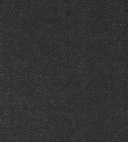 Atlantic Union Fabric by Ian Mankin Black