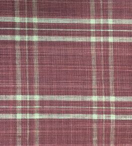 Peverell Check Fabric by Ian Sanderson Indian Red