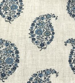 Jessamy Paisley Fabric by Ian Sanderson Cerulean