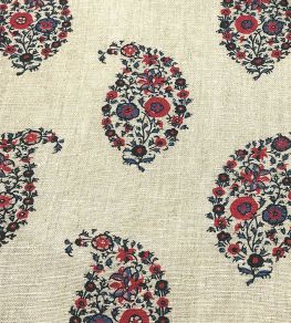Jessamy Paisley Fabric by Ian Sanderson Rose Blue Jessamy Paisley Fabric by Ian Sanderson Rose Blue