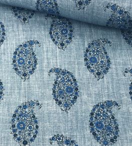 Jessamy Paisley Fabric by Ian Sanderson Sapphire Jessamy Paisley Fabric by Ian Sanderson Sapphire