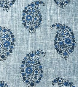 Jessamy Paisley Fabric by Ian Sanderson Sapphire Jessamy Paisley Fabric by Ian Sanderson Sapphire