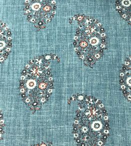 Jessamy Paisley Fabric by Ian Sanderson Denim Jessamy Paisley Fabric by Ian Sanderson Denim