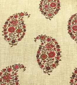 Jessamy Paisley Fabric by Ian Sanderson Turkey Red Jessamy Paisley Fabric by Ian Sanderson Turkey Red