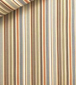 Pyjama Stripe Fabric by Ian Sanderson Copper Blue Pyjama Stripe Fabric by Ian Sanderson Copper Blue