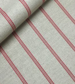 Gabriel Stripe Fabric by Ian Sanderson Rose Dust