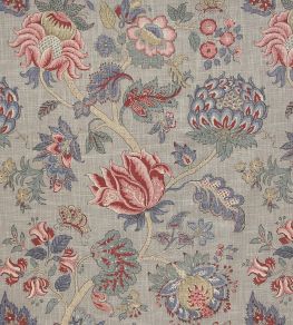 Oleander Fabric by Ian Sanderson Swedish Grey Oleander Fabric by Ian Sanderson Swedish Grey