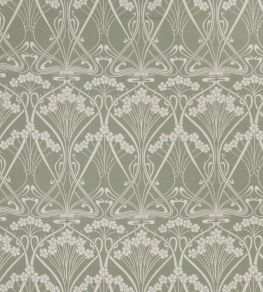 Ianthe Bloom Mono in Chiltern Linen Fabric by Liberty Lichen Ianthe Bloom Mono in Chiltern Linen Fabric by Liberty Lichen