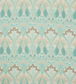 Ianthe Bloom Multi in Ladbroke Linen Fabric by Liberty Jade Ianthe Bloom Multi in Ladbroke Linen Fabric by Liberty Jade