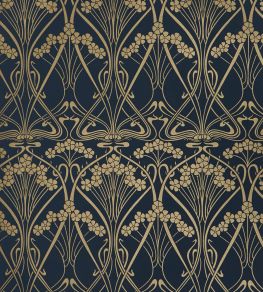 Ianthe Mono Wallpaper by Liberty Lapis Ianthe Mono Wallpaper by Liberty Lapis