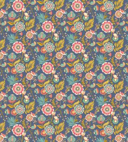 Ichika Trail Wallpaper by Ohpopsi Royal Blue & Gold Ichika Trail Wallpaper by Ohpopsi Royal Blue & Gold