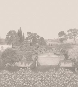 Idyll Mica Mural by Cole & Son Platinum Pearl