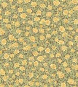 Idyll Roses Linen Union Fabric by Cole & Son Honey Citrine Idyll Roses Linen Union Fabric by Cole & Son Honey Citrine