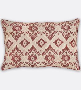 Ikat Cushion 40 x 60cm by Barneby Gates Red/Pink Ikat Cushion 40 x 60cm by Barneby Gates Red/Pink
