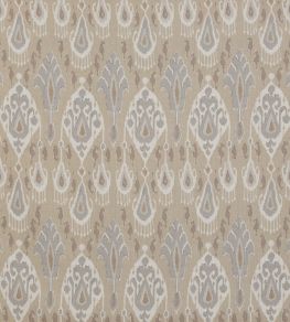 Ikat Bokhara Linen Fabric by GP & J Baker Parchment