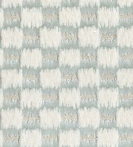 Ikat Checks Fabric by JORO J3-Sky/Ecru Ikat Checks Fabric by JORO J3-Sky/Ecru