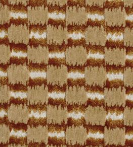 Ikat Checks Fabric by JORO J5-Brick/Walnut Ikat Checks Fabric by JORO J5-Brick/Walnut