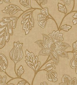 Ikat Flower Trail Wallpaper by Eijffinger Amber Ikat Flower Trail Wallpaper by Eijffinger Amber