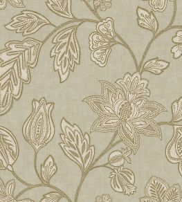 Ikat Flower Trail Wallpaper by Eijffinger Thyme Ikat Flower Trail Wallpaper by Eijffinger Thyme