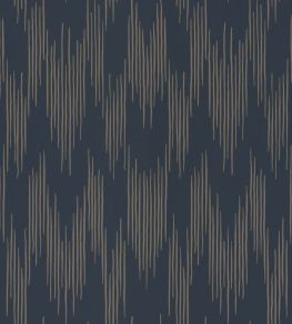 Ikat Wallpaper by Langelid Von Bromssen Midnight Blue Ikat Wallpaper by Langelid Von Bromssen Midnight Blue