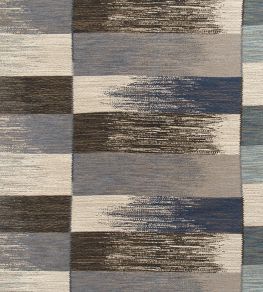 Ikat Weave Fabric by Christopher Farr Cloth Indigo