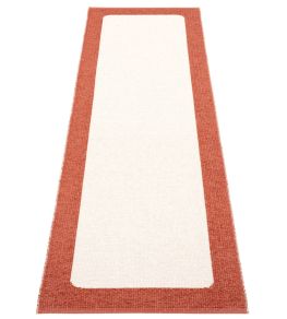 Ilda Runner Rug by Pappelina Brick/Vanilla Ilda Runner Rug by Pappelina Brick/Vanilla