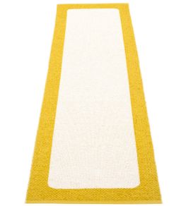 Ilda Runner Rug by Pappelina Mustard/Vanilla Ilda Runner Rug by Pappelina Mustard/Vanilla