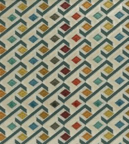Ilaria Fabric by Osborne & Little Terracotta/Teal/Amber Ilaria Fabric by Osborne & Little Terracotta/Teal/Amber