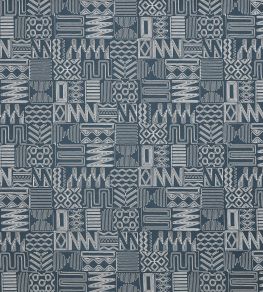 Imara Fabric by Prestigious Textiles Indigo