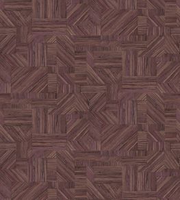 Imbrication Wallpaper by Casamance Prune Imbrication Wallpaper by Casamance Prune