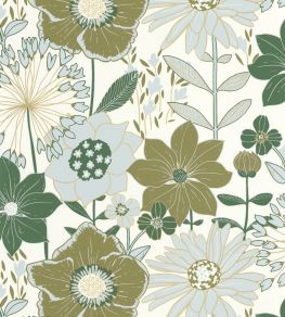 Immensite Wallpaper by Caselio Vert Or Immensite Wallpaper by Caselio Vert Or