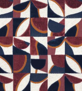 Impatient Fabric by Casamance Pourpre Bleu Azurite Impatient Fabric by Casamance Pourpre Bleu Azurite