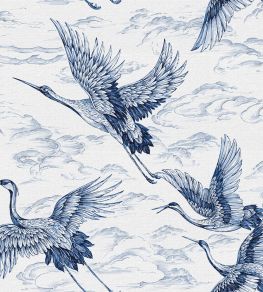Imperial Ibis Wallpaper by Coordonne Sapphire Imperial Ibis Wallpaper by Coordonne Sapphire