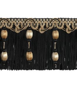 Imperiale Metal Bullion Beaded Fringe Trimming by Houles Scarabeo Imperiale Metal Bullion Beaded Fringe Trimming by Houles Scarabeo