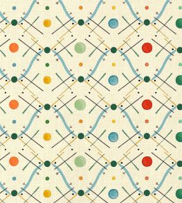 Improvisation number 1 Fabric by Ottoline Blue Improvisation number 1 Fabric by Ottoline Blue