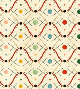 Improvisation number 1 Fabric by Ottoline Red