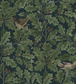 In The Oak Wallpaper by Borastapeter Blue