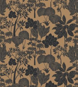 Inara Wallpaper by Casamance Noir/Dore