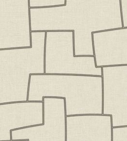 Inca Wallpaper by Casadeco Grege / Noir Inca Wallpaper by Casadeco Grege / Noir