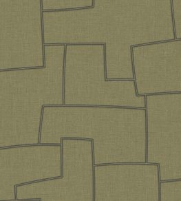 Inca Wallpaper by Casadeco Vert Kaki Inca Wallpaper by Casadeco Vert Kaki
